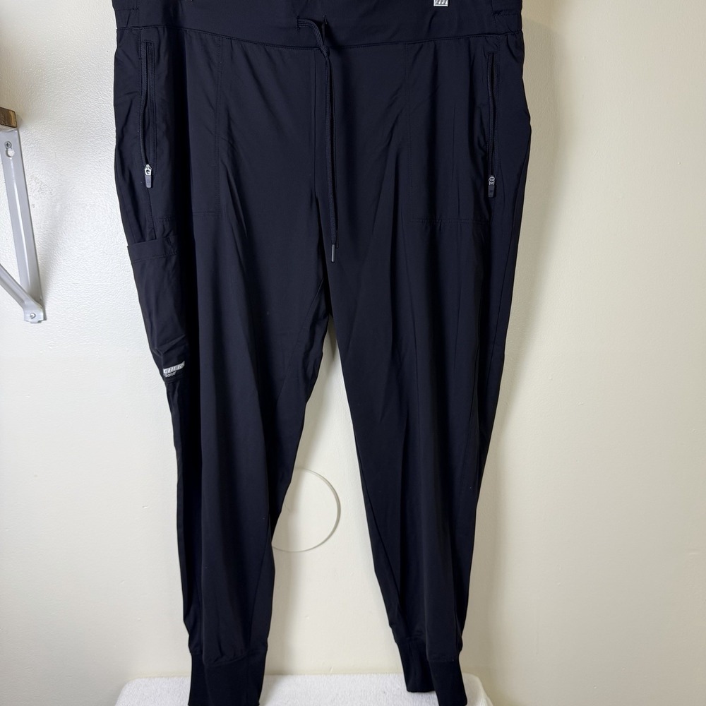 Skechers Barco Scrub Pants Womens XLP Black Cargo Pocket Medical Caregiver Nurse
